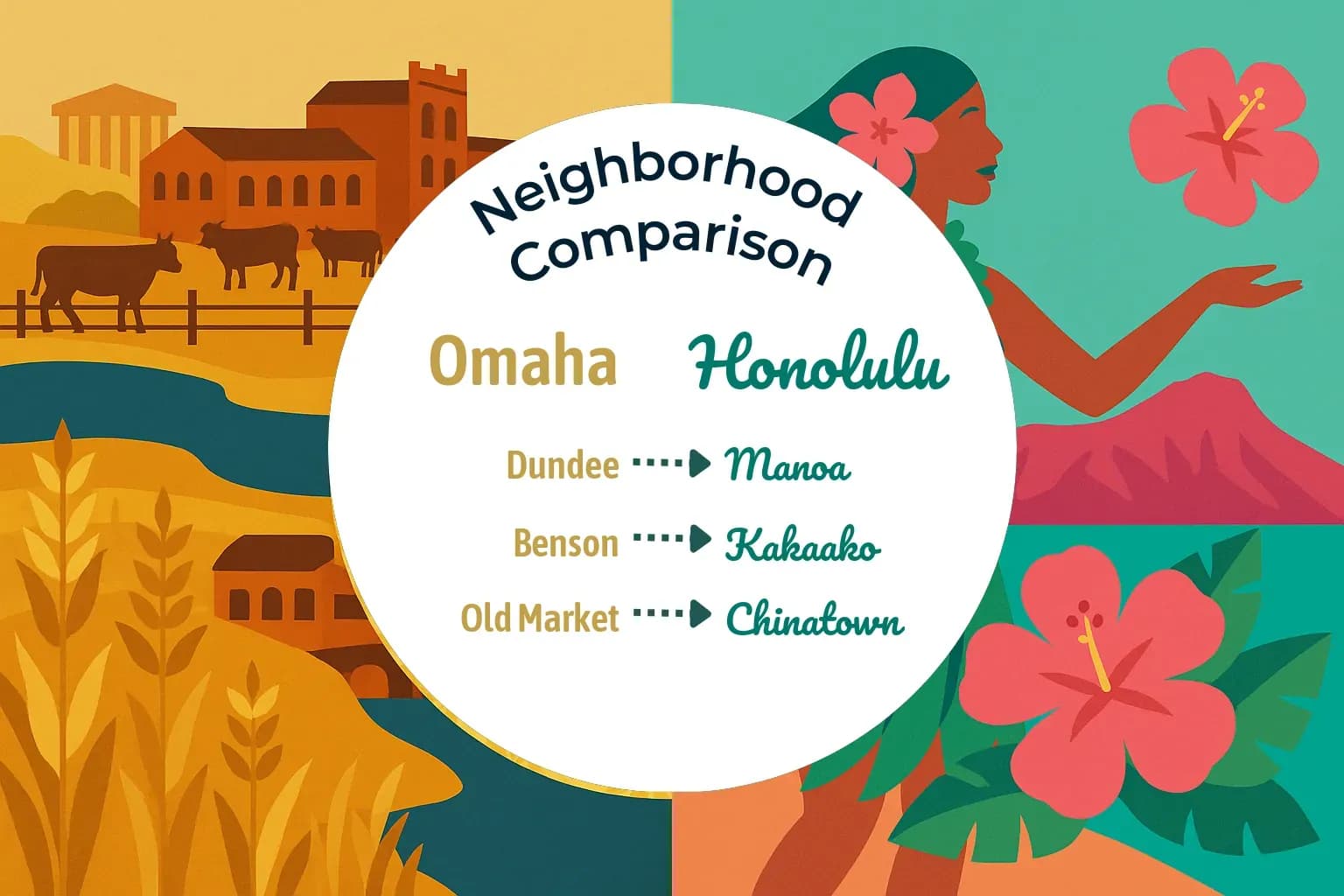 Omaha vs Honolulu Neighborhood Comparison
