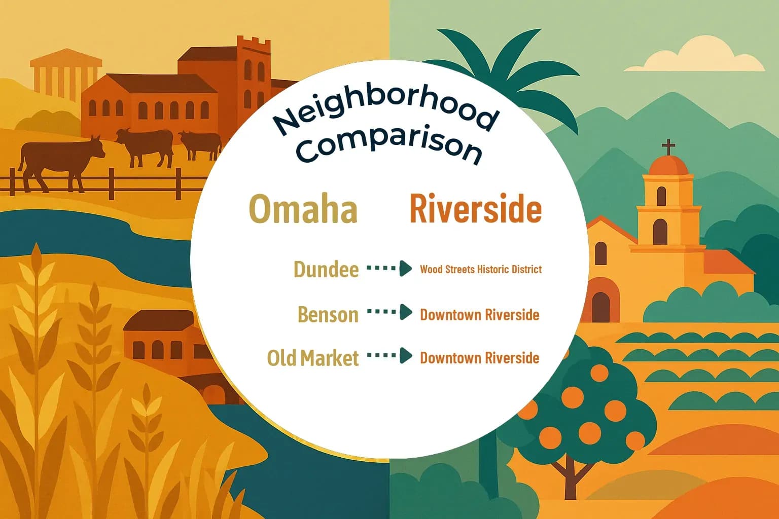 Omaha vs Riverside Neighborhood Comparison