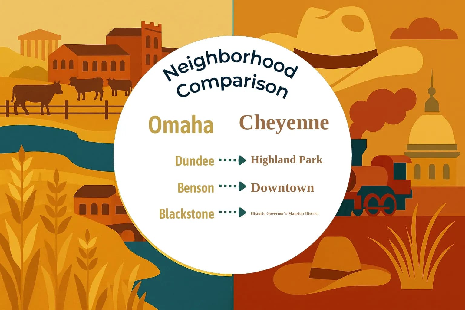 Omaha vs Cheyenne Neighborhood Comparison