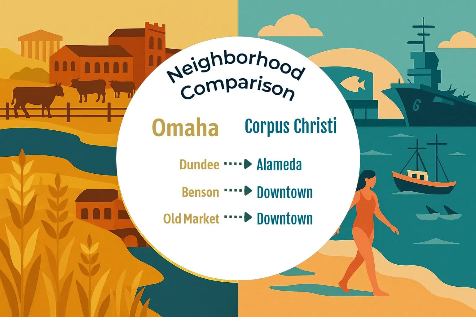 Omaha vs Corpus Christi Neighborhood Comparison