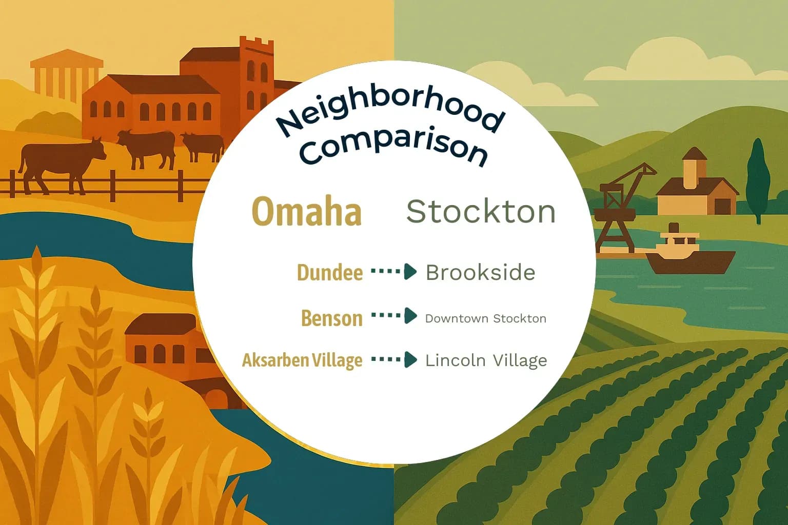 Omaha vs Stockton Neighborhood Comparison