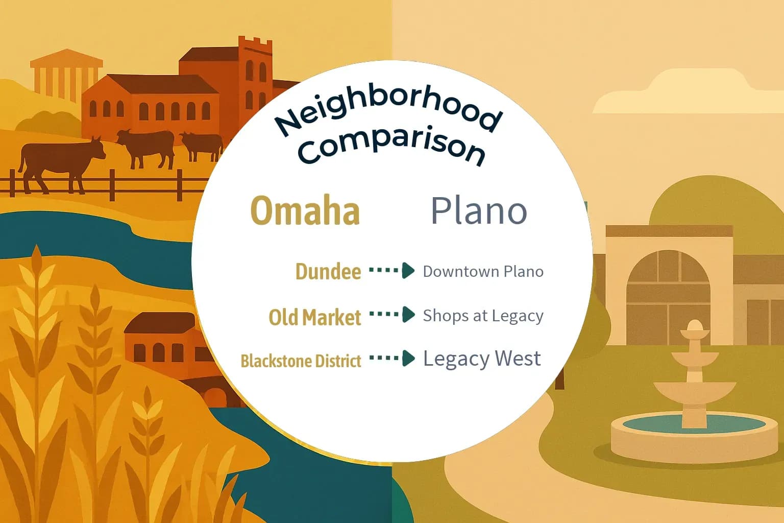 Omaha vs Plano Neighborhood Comparison