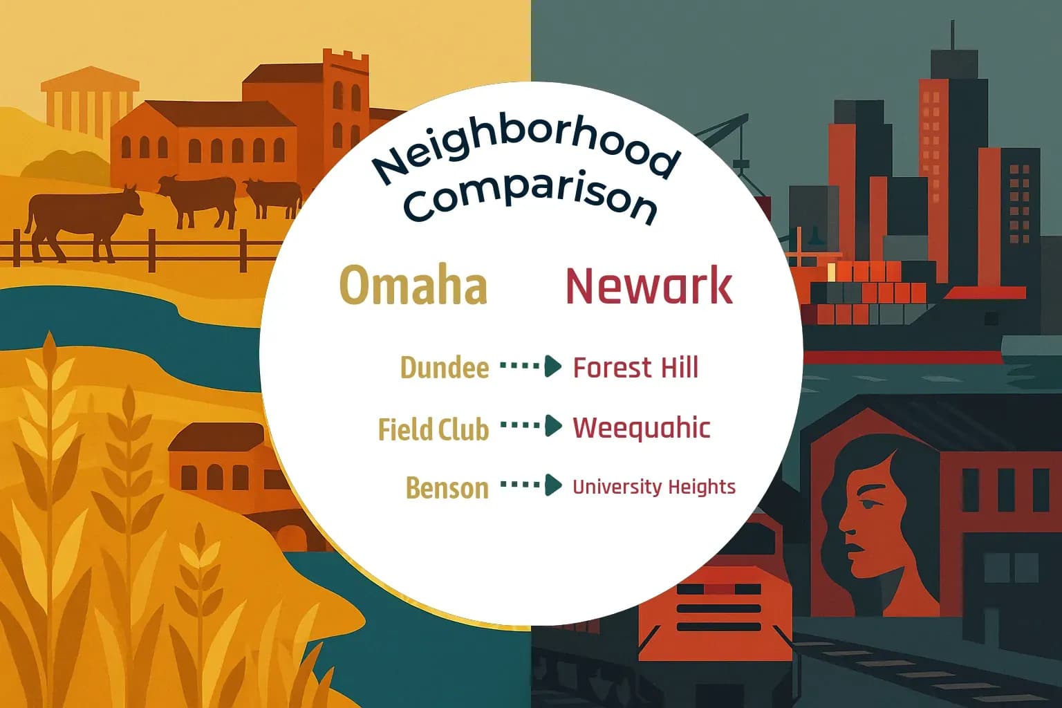 Omaha vs Newark Neighborhood Comparison