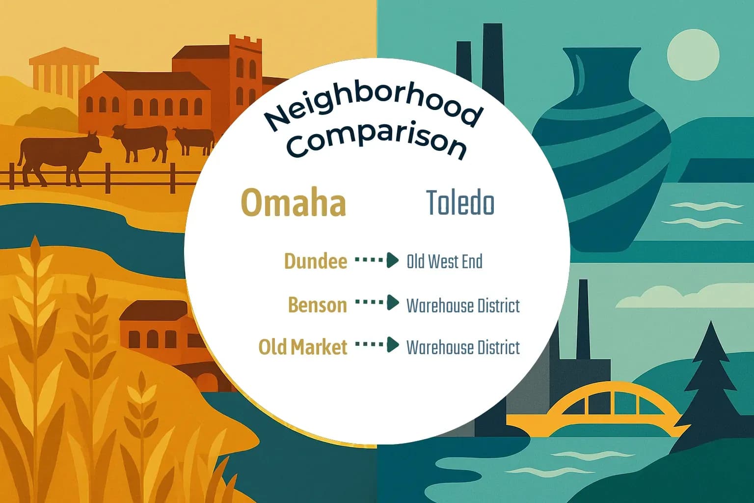 Omaha vs Toledo Neighborhood Comparison