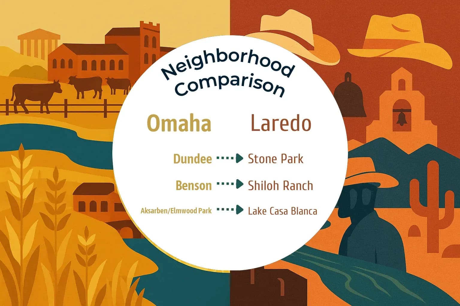 Omaha vs Laredo Neighborhood Comparison