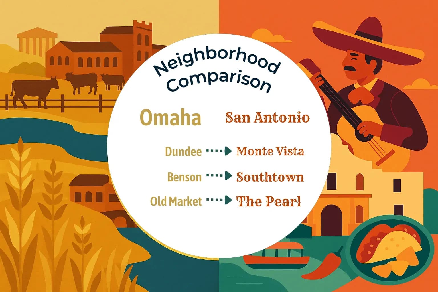 Omaha vs San Antonio Neighborhood Comparison