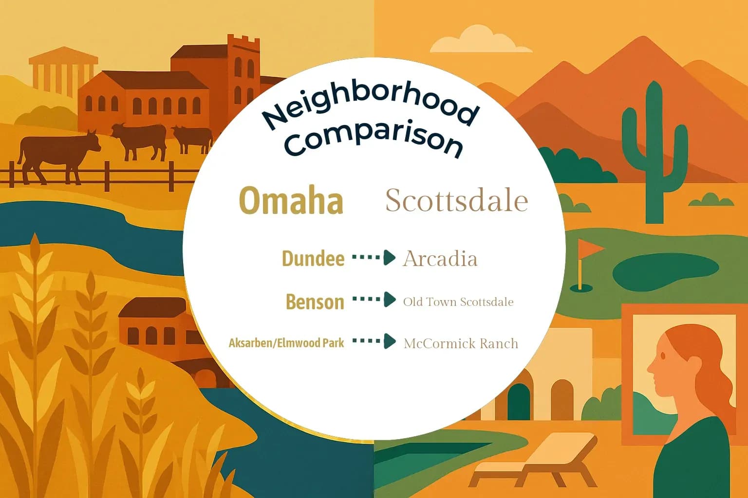 Omaha vs Scottsdale Neighborhood Comparison