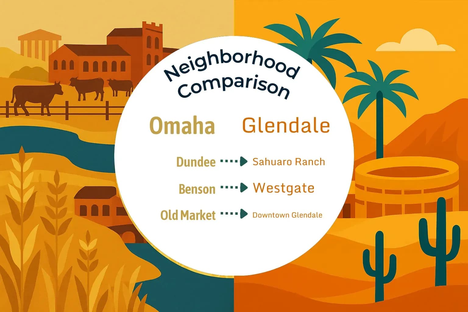 Omaha vs Glendale Neighborhood Comparison