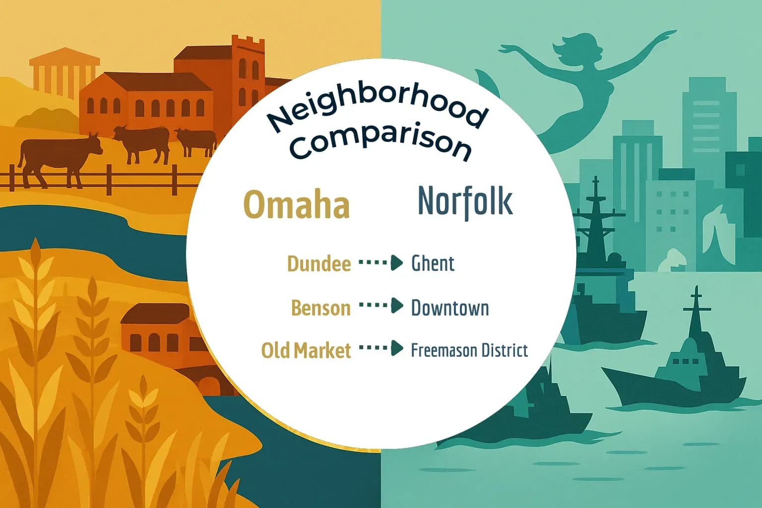 Omaha vs Norfolk Neighborhood Comparison
