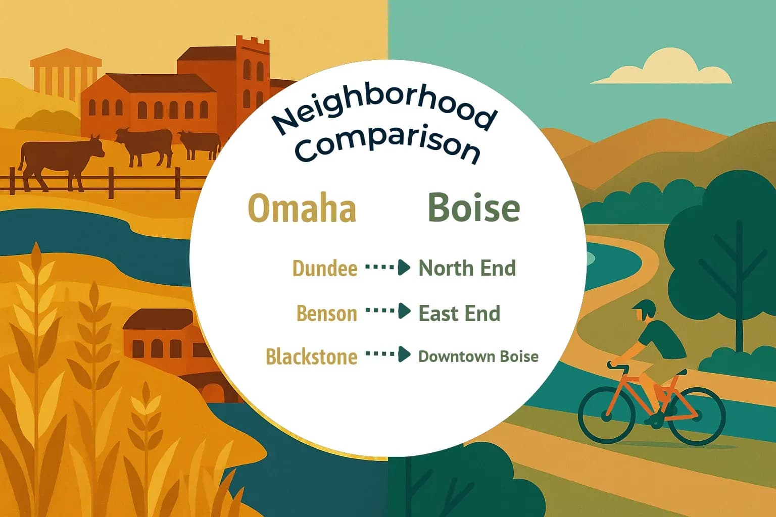 Omaha vs Boise Neighborhood Comparison