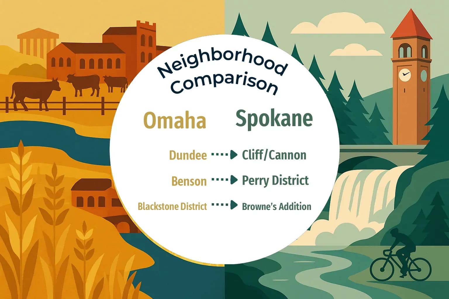 Omaha vs Spokane Neighborhood Comparison