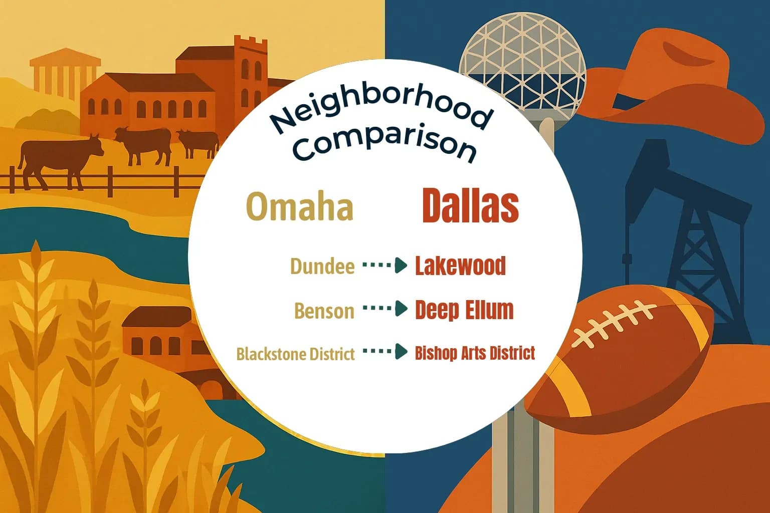 Omaha vs Dallas Neighborhood Comparison
