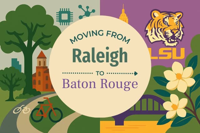 Moving from Raleigh to Baton Rouge
