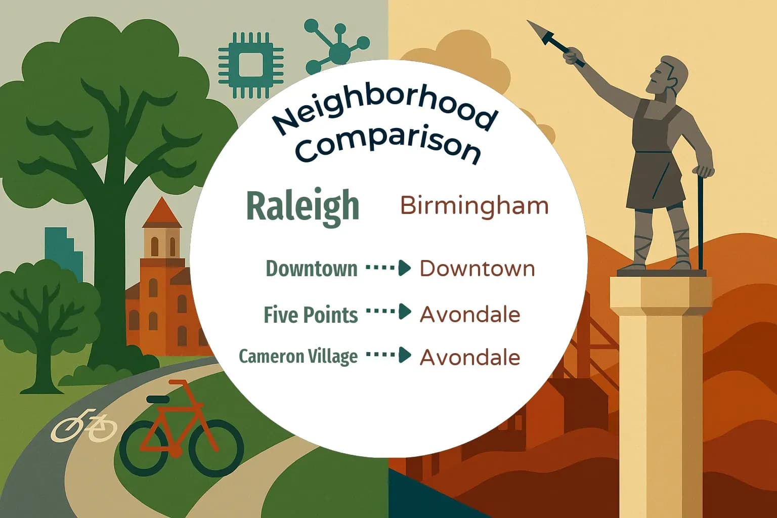 Raleigh vs Birmingham Neighborhood Comparison