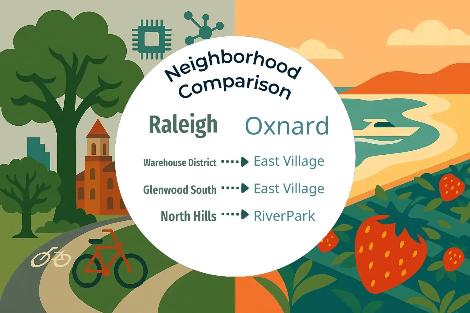 Raleigh vs Oxnard Neighborhood Comparison