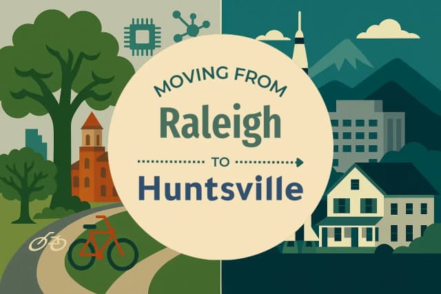 Moving from Raleigh to Huntsville