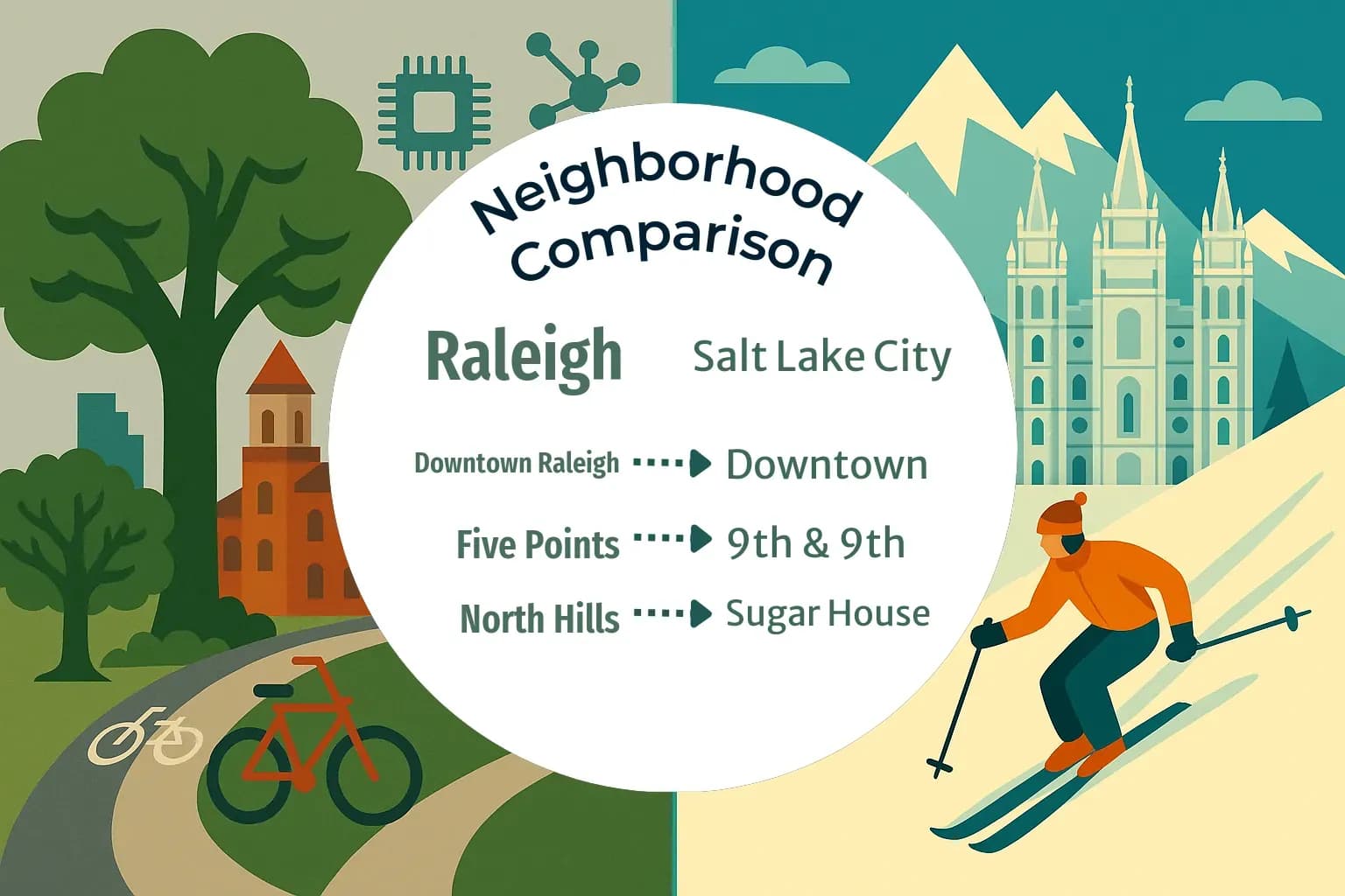 Raleigh vs Salt Lake City Neighborhood Comparison