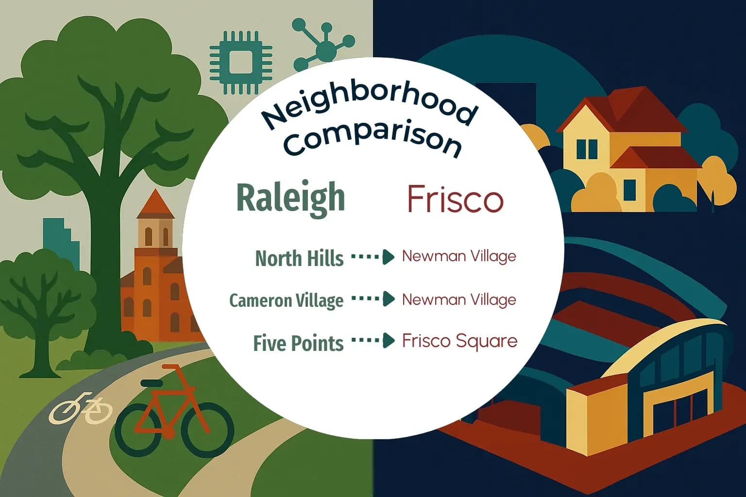Raleigh vs Frisco Neighborhood Comparison