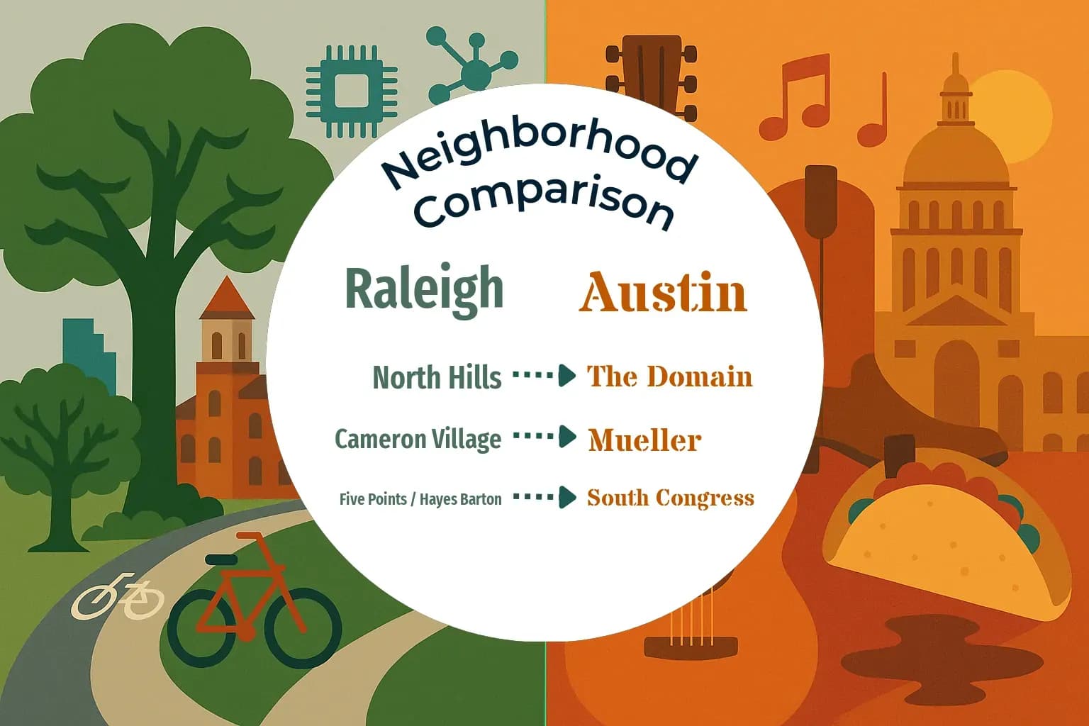Raleigh vs Austin Neighborhood Comparison