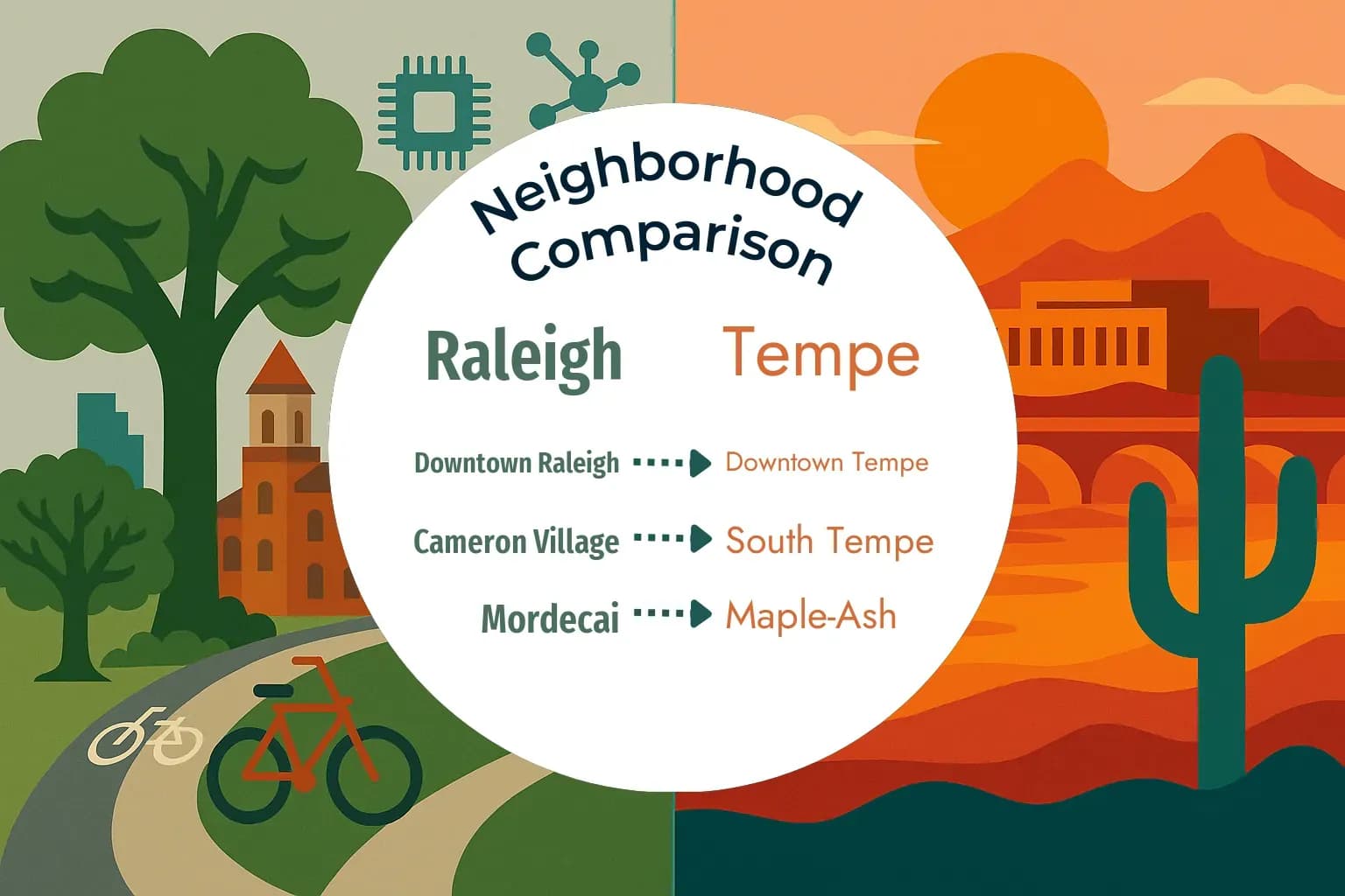 Raleigh vs Tempe Neighborhood Comparison