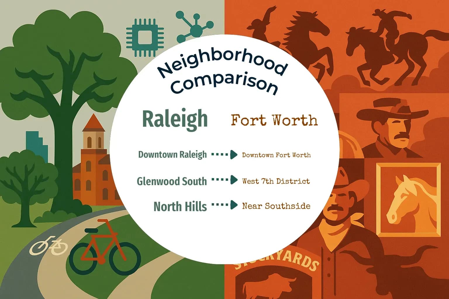 Raleigh vs Fort Worth Neighborhood Comparison
