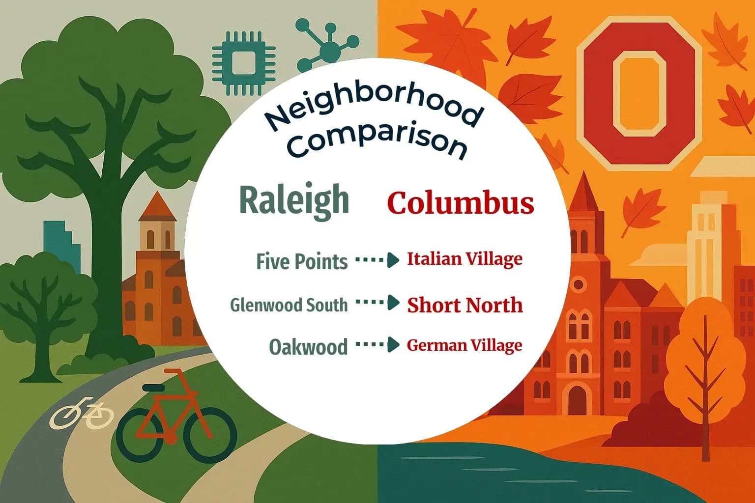 Raleigh vs Columbus Neighborhood Comparison