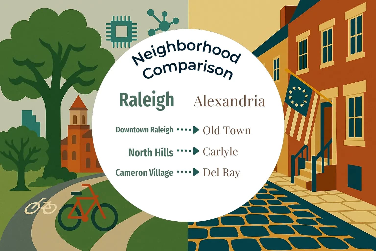 Raleigh vs Alexandria Neighborhood Comparison