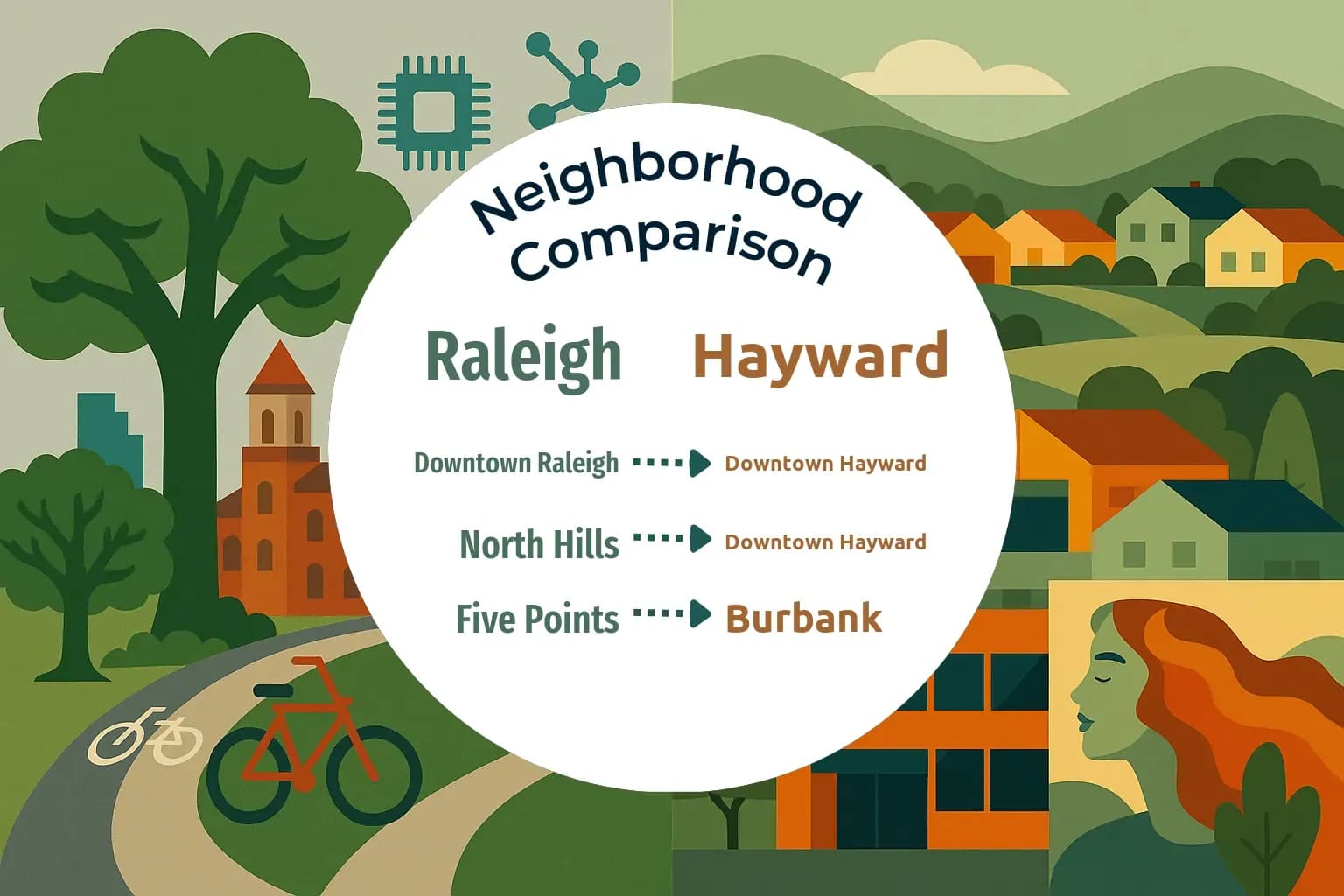 Raleigh vs Hayward Neighborhood Comparison