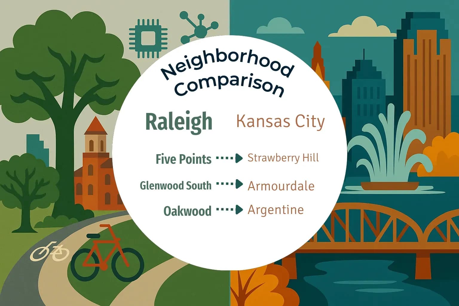Raleigh vs Kansas City Neighborhood Comparison
