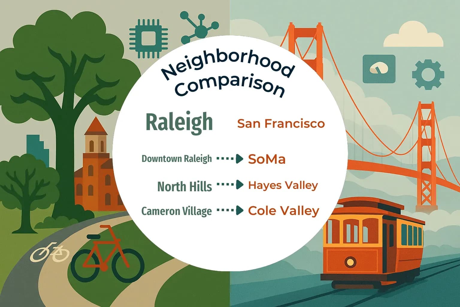 Raleigh vs San Francisco Neighborhood Comparison
