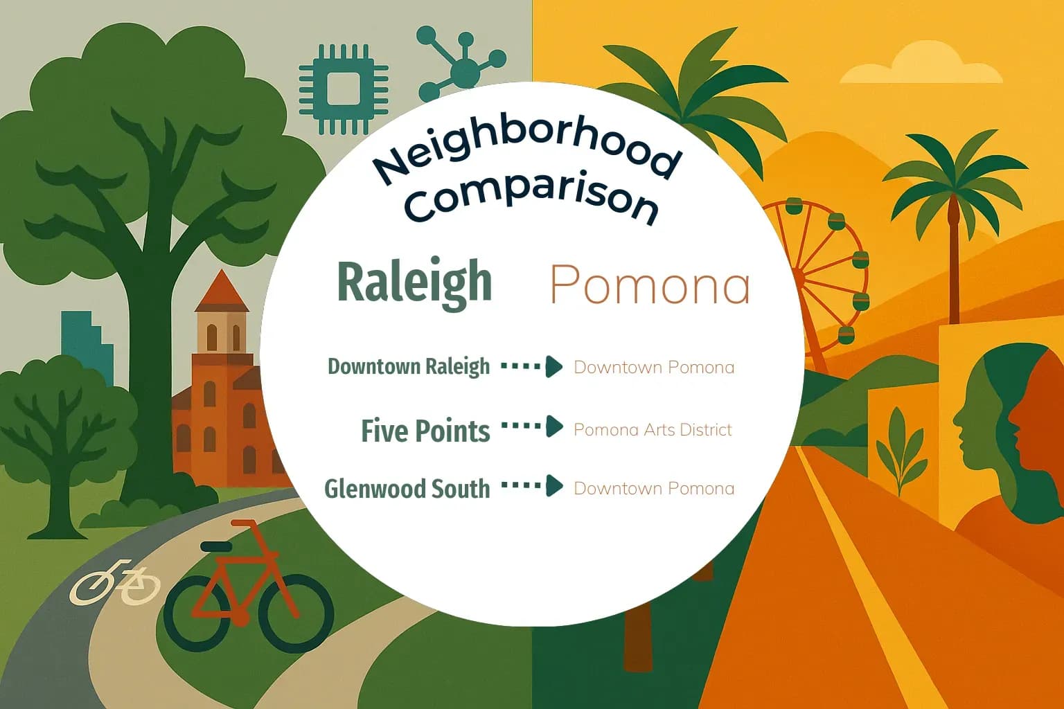 Raleigh vs Pomona Neighborhood Comparison