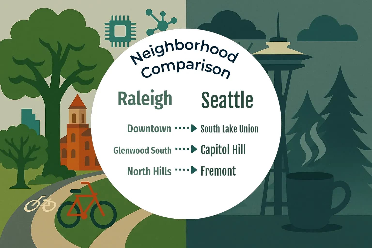 Raleigh vs Seattle Neighborhood Comparison
