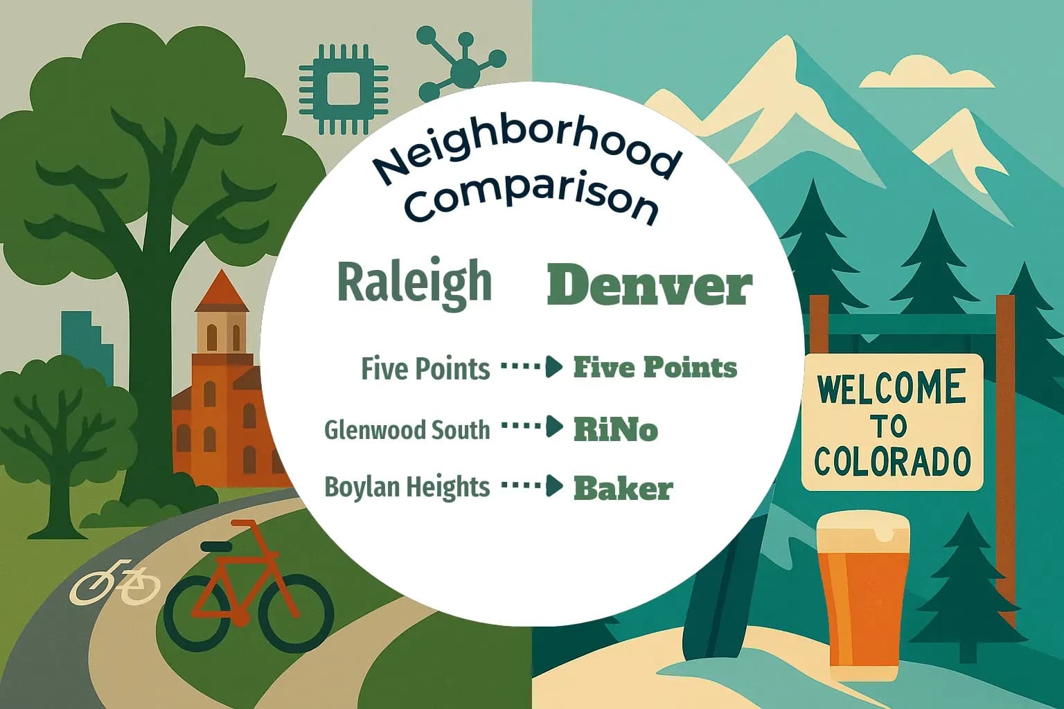 Raleigh vs Denver Neighborhood Comparison