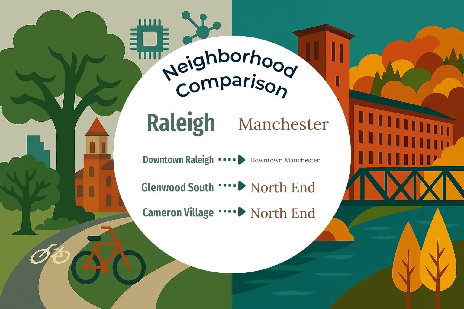 Raleigh vs Manchester Neighborhood Comparison