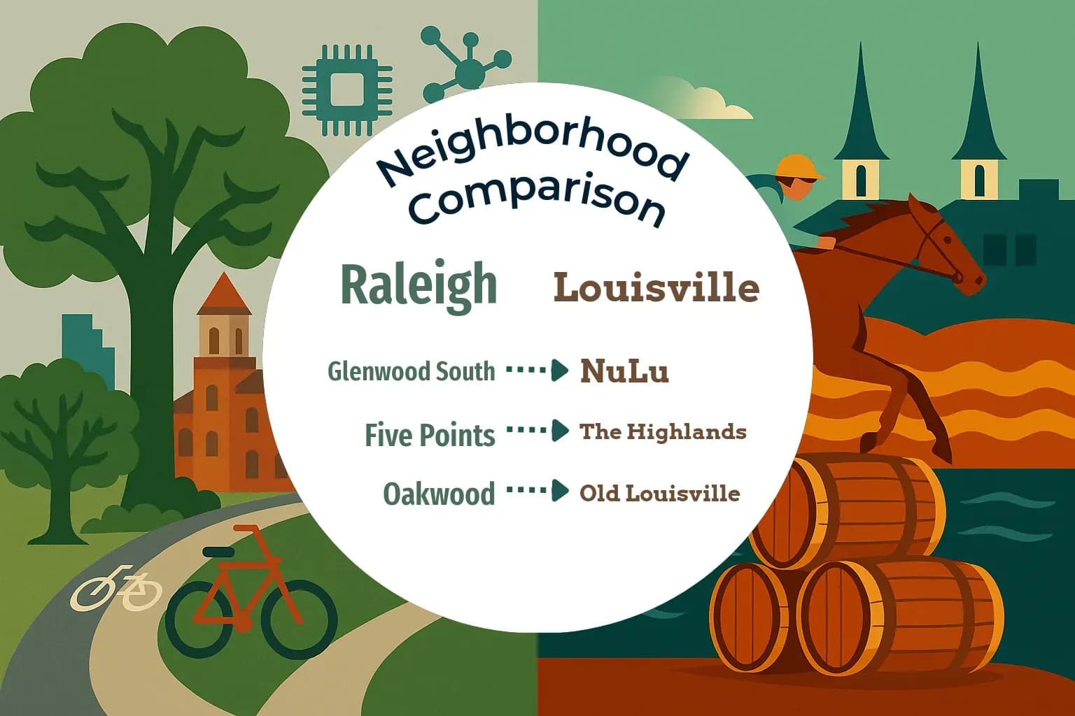 Raleigh vs Louisville Neighborhood Comparison