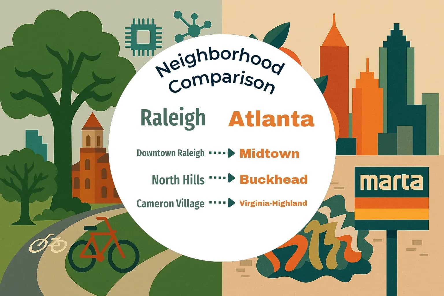 Raleigh vs Atlanta Neighborhood Comparison