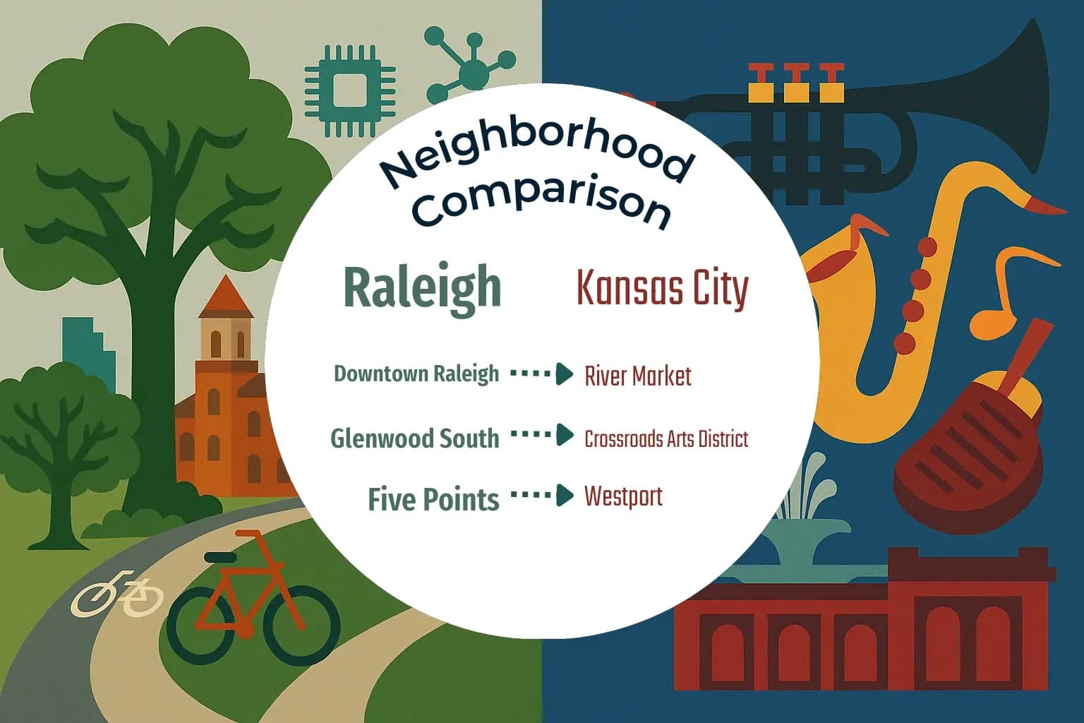 Raleigh vs Kansas City Neighborhood Comparison