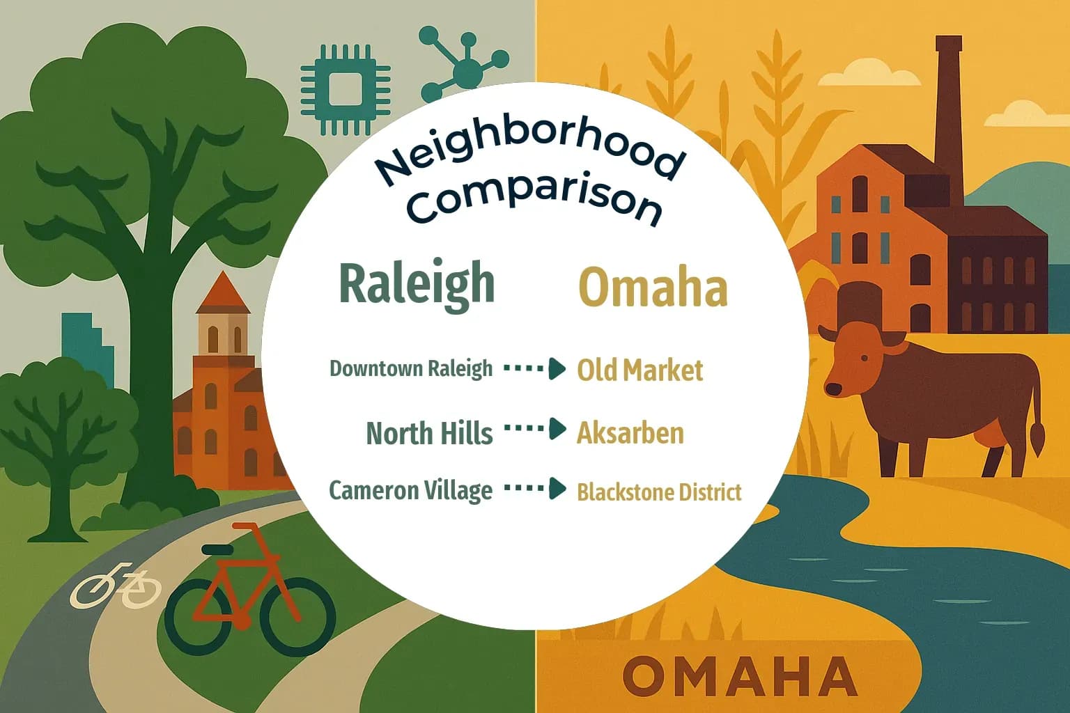 Raleigh vs Omaha Neighborhood Comparison