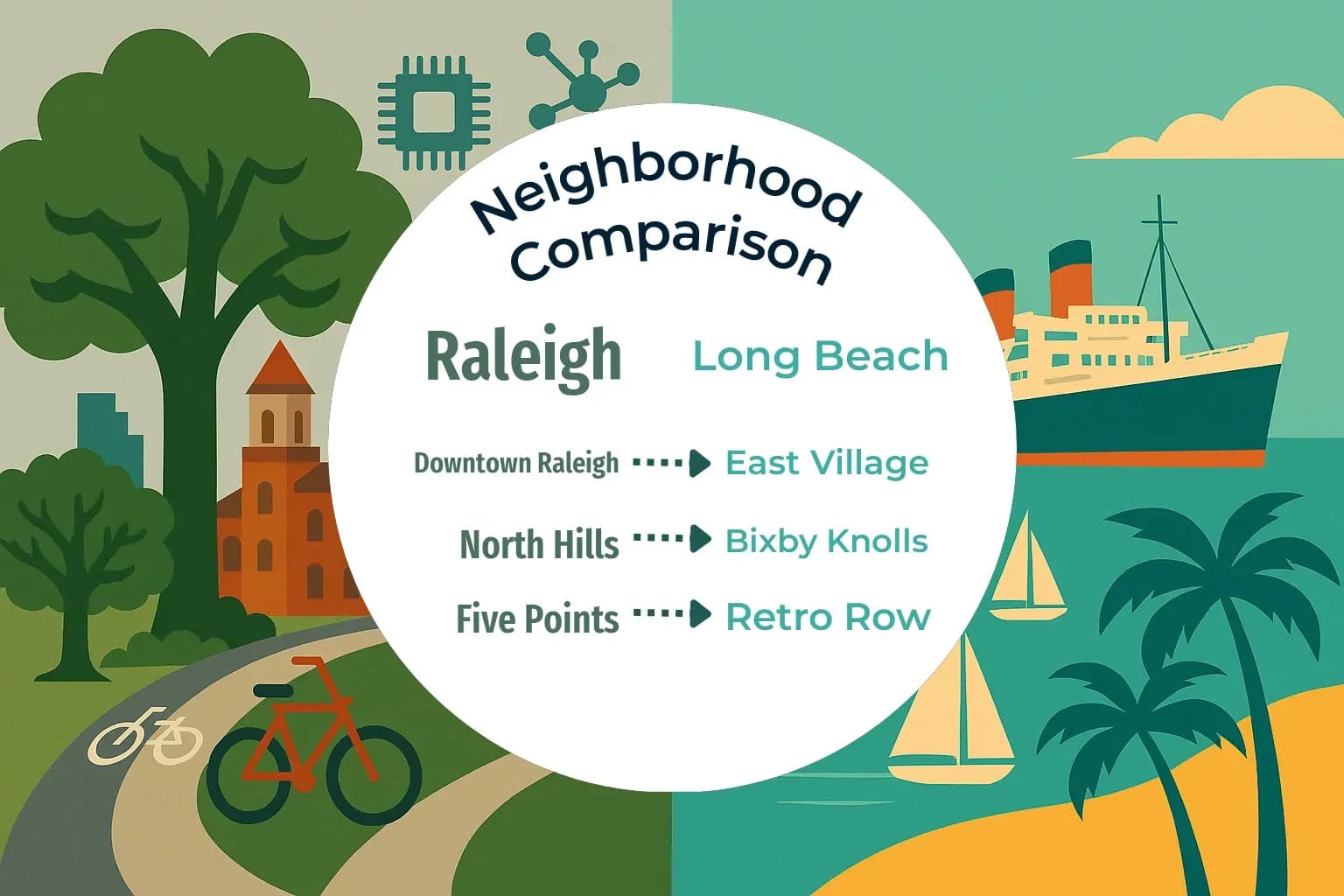 Raleigh vs Long Beach Neighborhood Comparison
