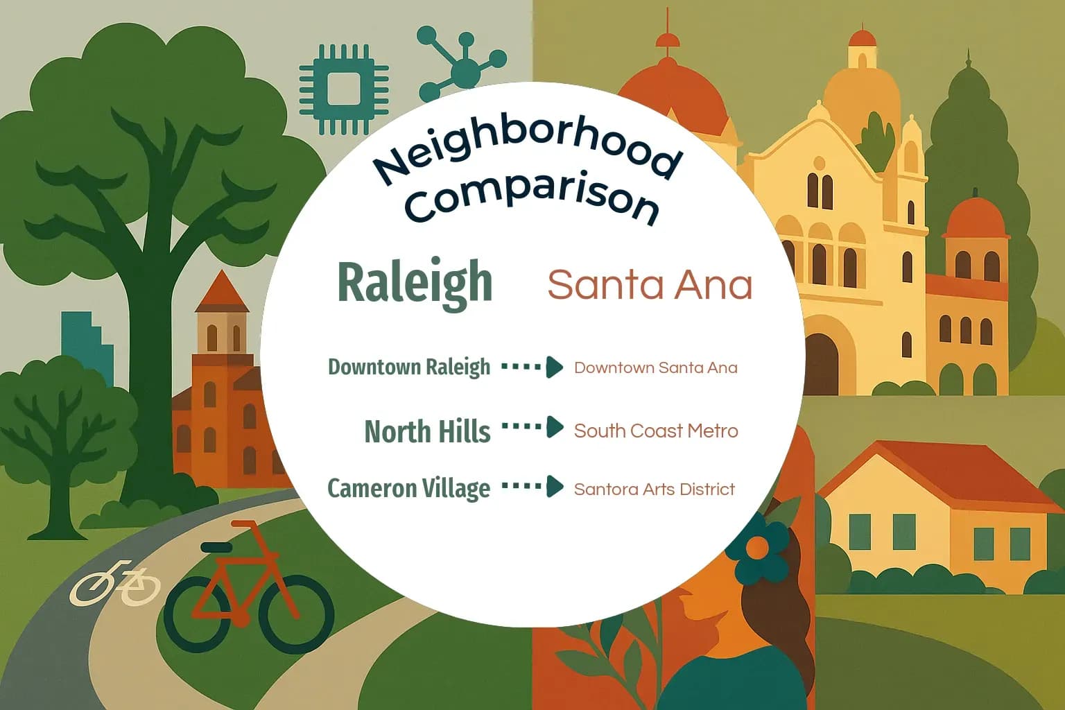 Raleigh vs Santa Ana Neighborhood Comparison