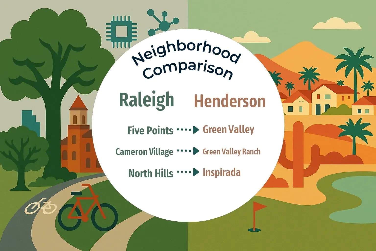 Raleigh vs Henderson Neighborhood Comparison