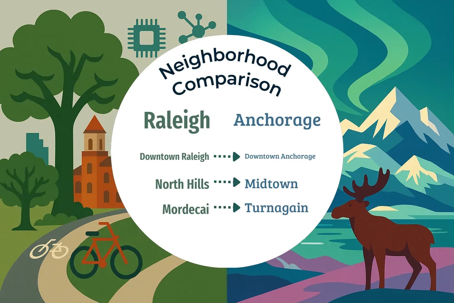 Raleigh vs Anchorage Neighborhood Comparison