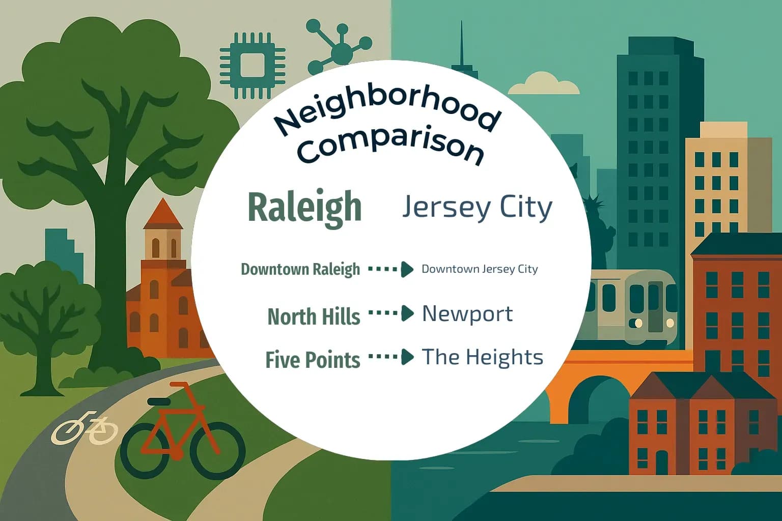 Raleigh vs Jersey City Neighborhood Comparison