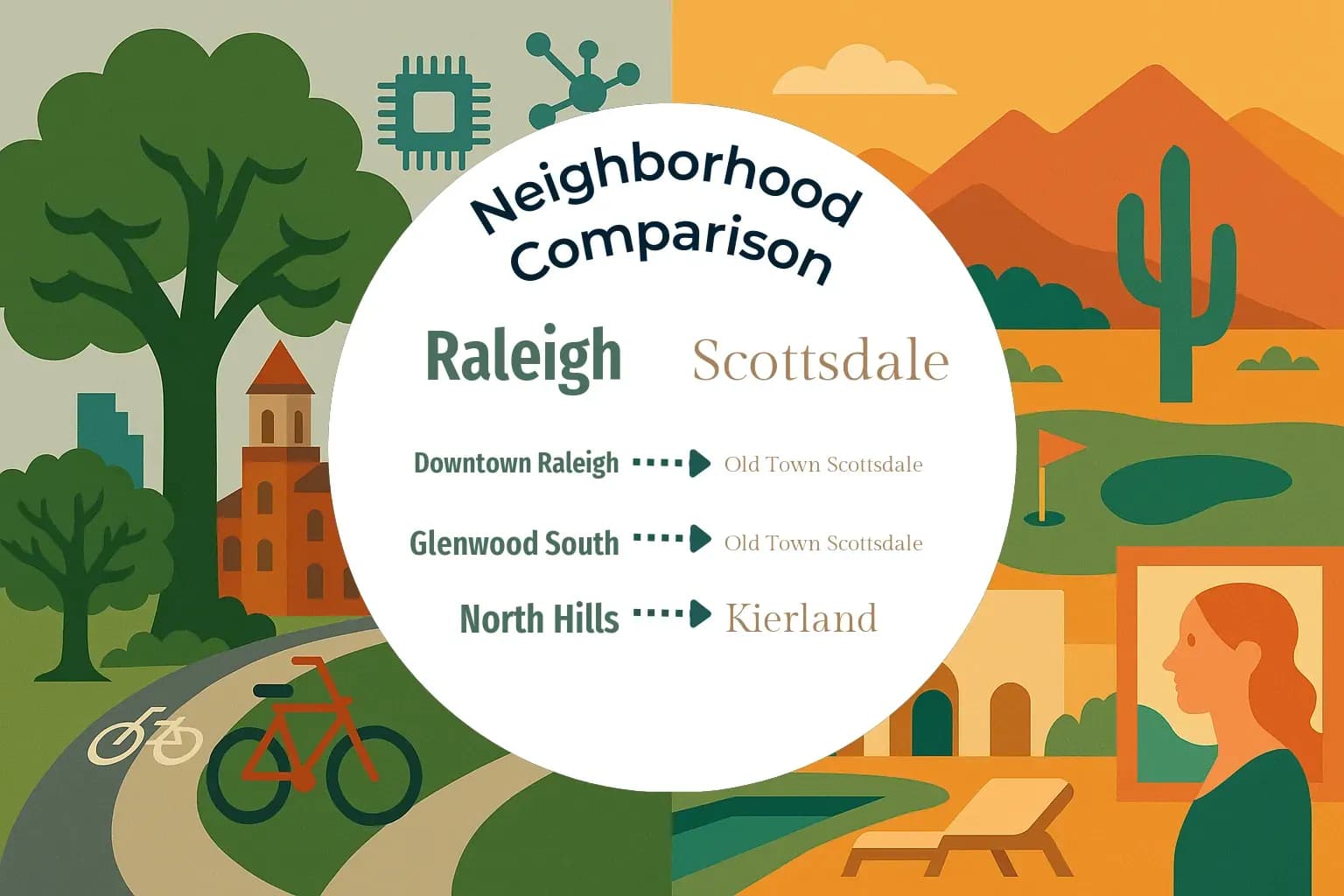 Raleigh vs Scottsdale Neighborhood Comparison