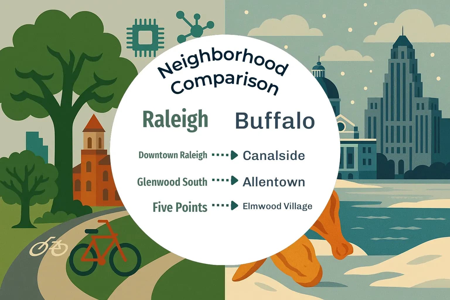 Raleigh vs Buffalo Neighborhood Comparison