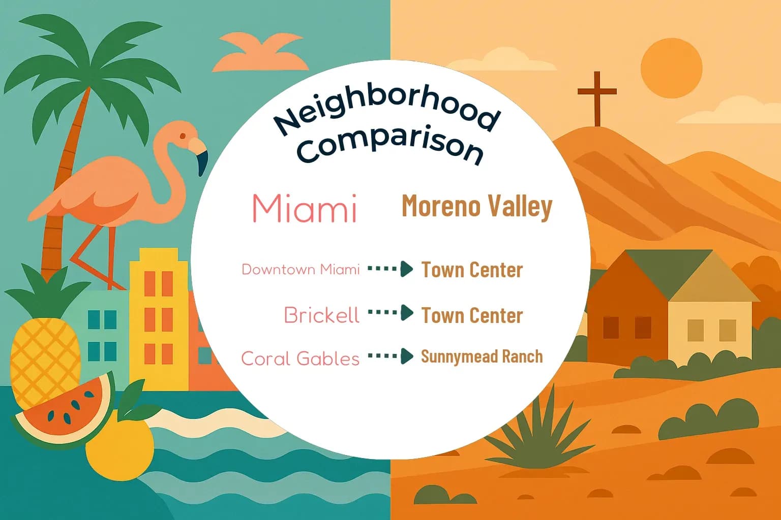 Miami vs Moreno Valley Neighborhood Comparison