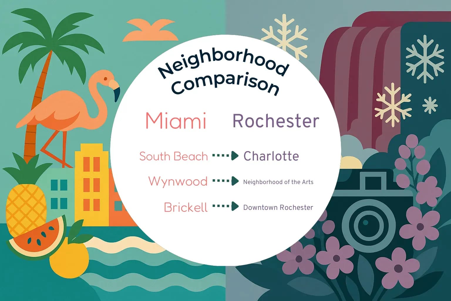 Miami vs Rochester Neighborhood Comparison