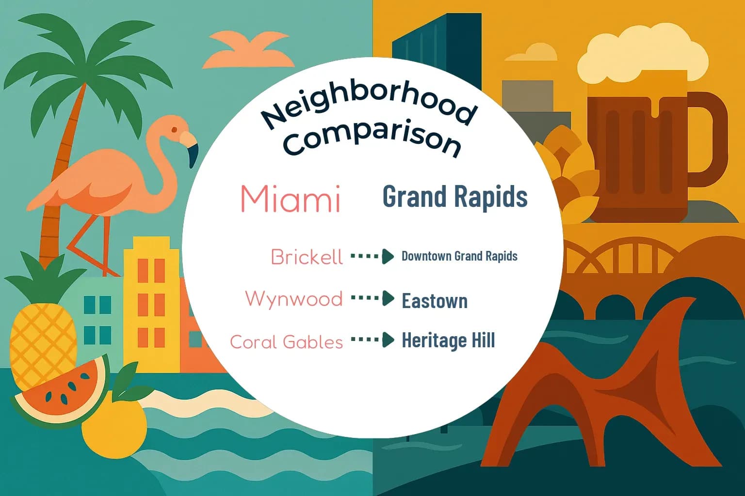 Miami vs Grand Rapids Neighborhood Comparison