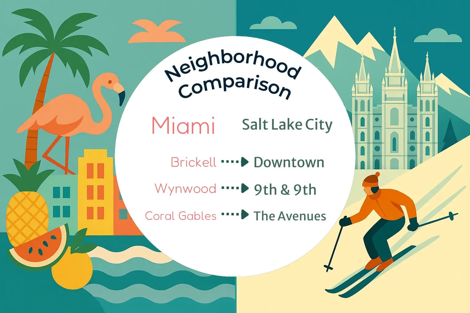 Miami vs Salt Lake City Neighborhood Comparison