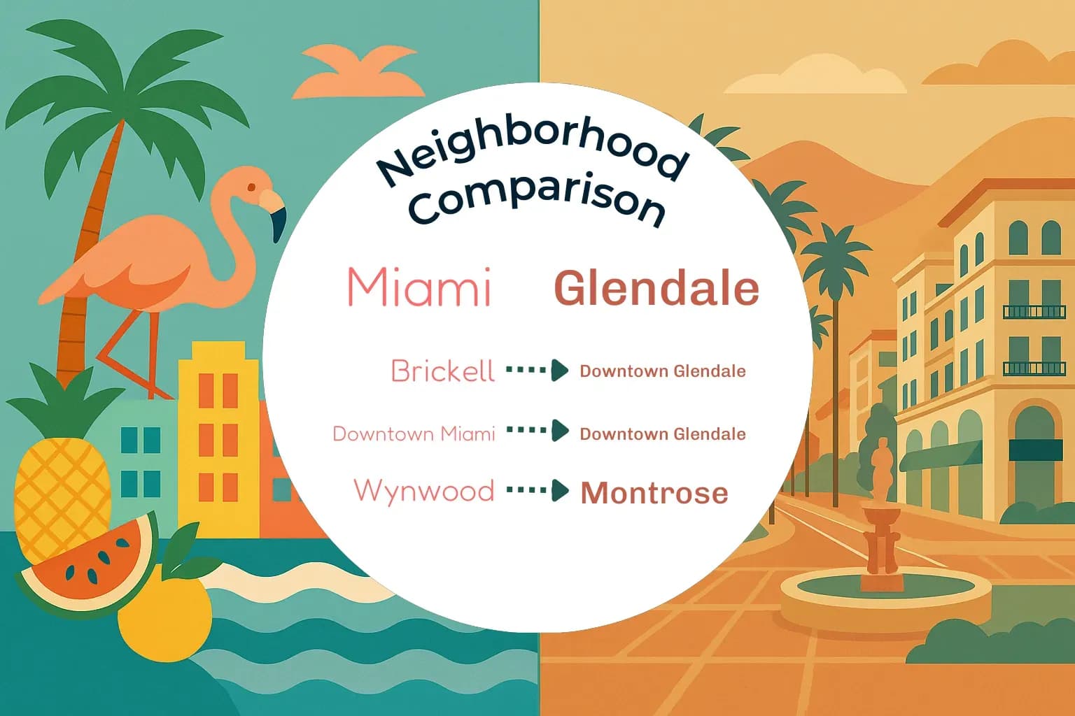 Miami vs Glendale Neighborhood Comparison